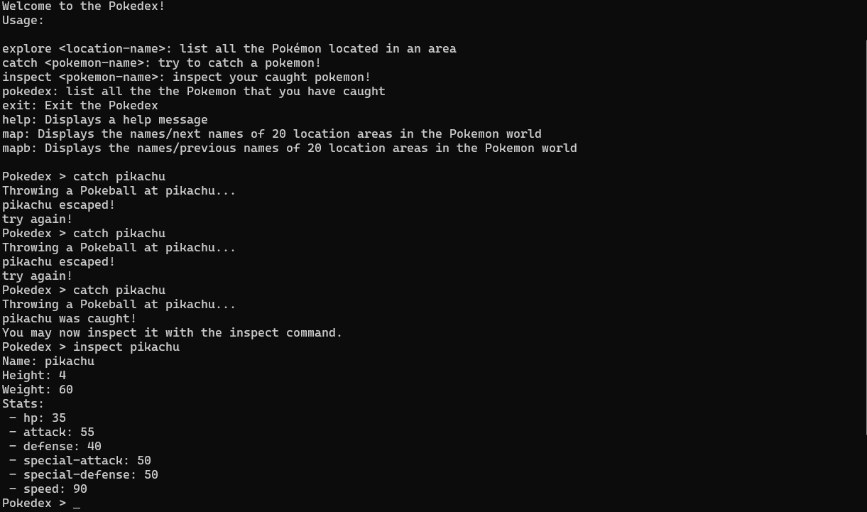 Pokedexcli